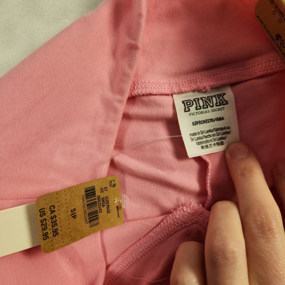 VS PINK Pink Stretch Cotton High Waist V Crossover Skort with Pockets Small NWT - Picture 5 of 9